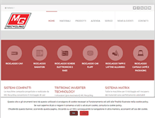 Tablet Screenshot of mgrecycling.it